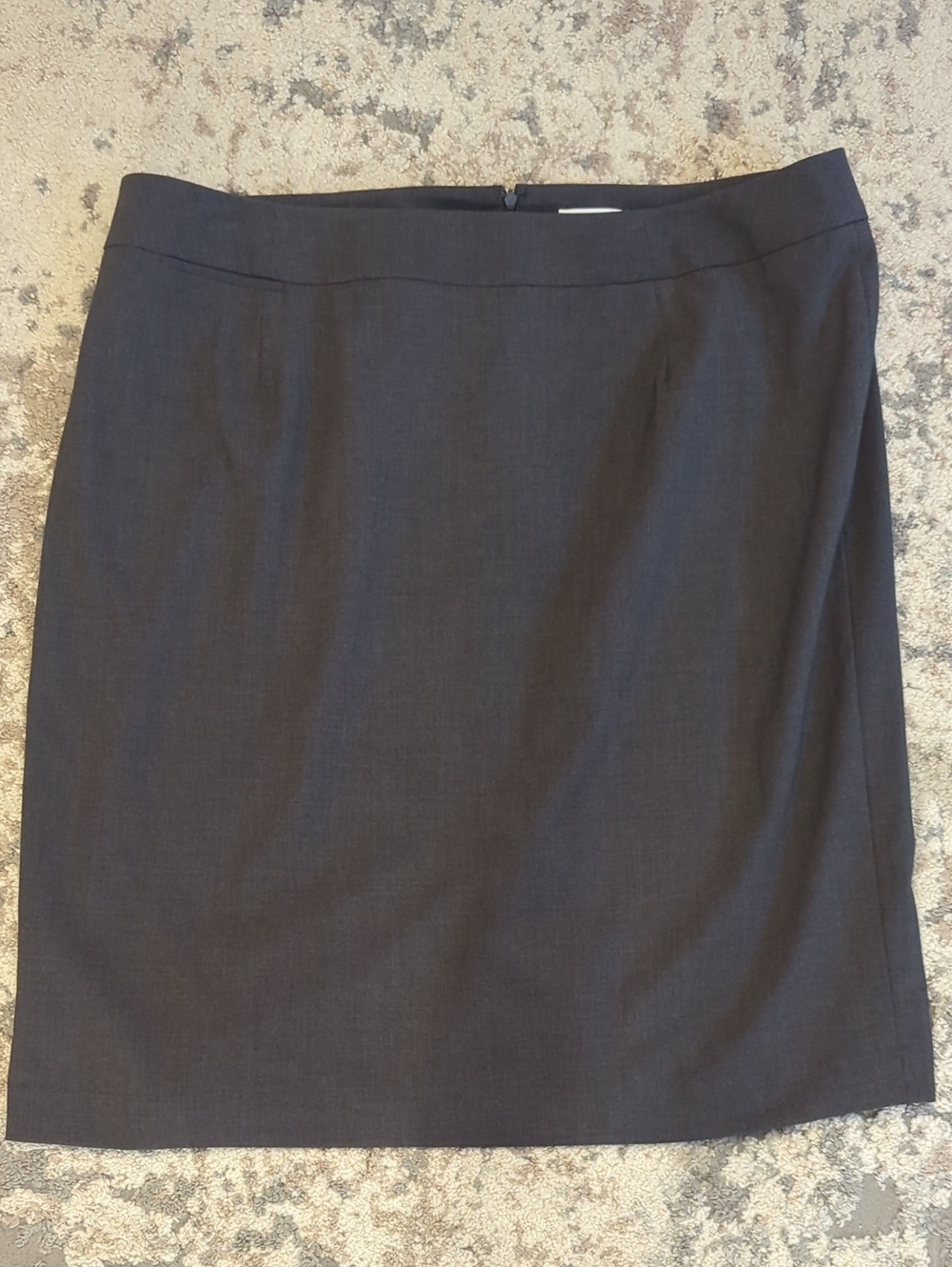 Calvin Klein Charcoal Straight Pencil Skirt